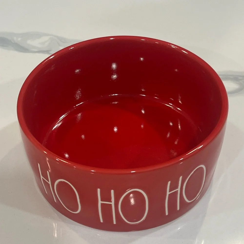 🐾Rae Dunn 🎄🎁⛄️HO-HO-HO DOG Bowl